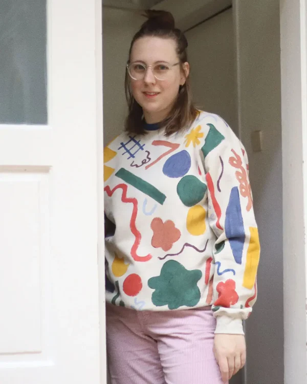 Painted unisex sweatshirt