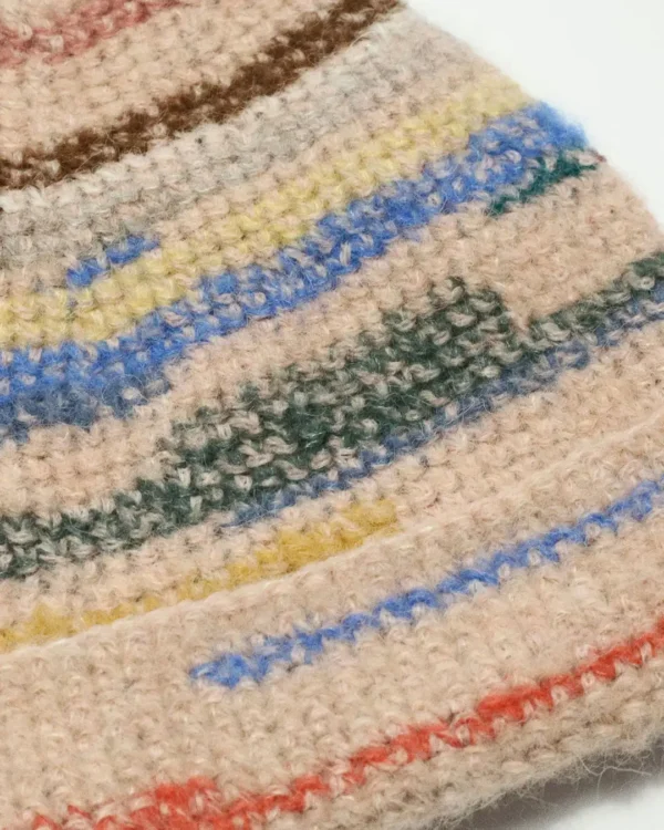 <b>Upcycled</b> beige alpaca beanie
