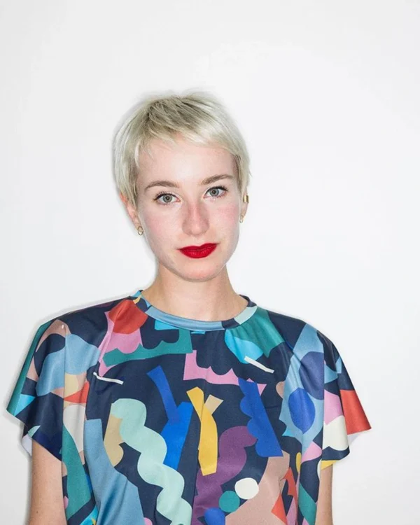 Color cuts loose dress