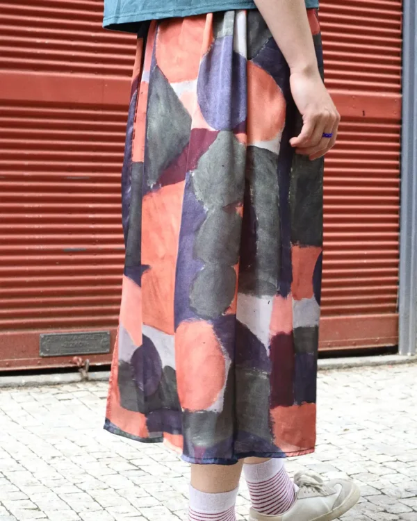 Color painting skirt
