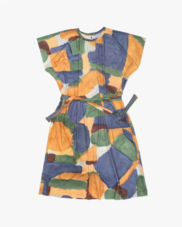 Color painting loose dress