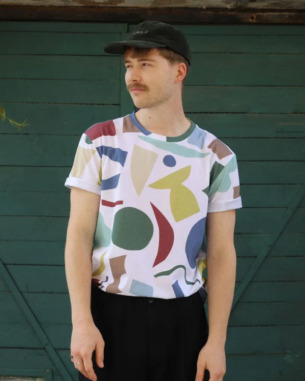 Color cut outs unisex t-shirt