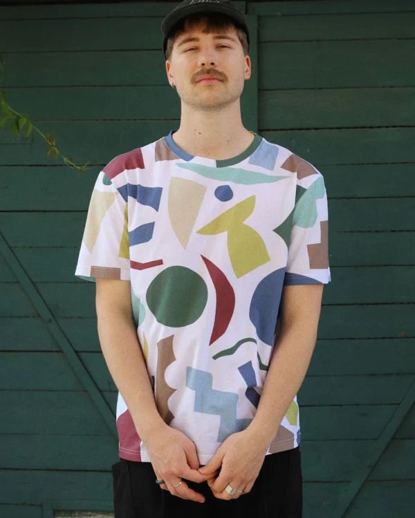 Color cut outs unisex t-shirt