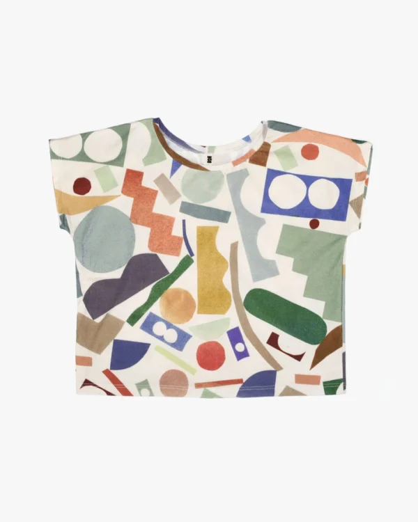 Color shapes woman t-shirt