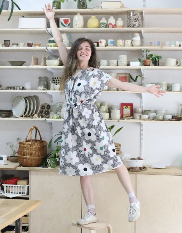 Flower Noise loose dress