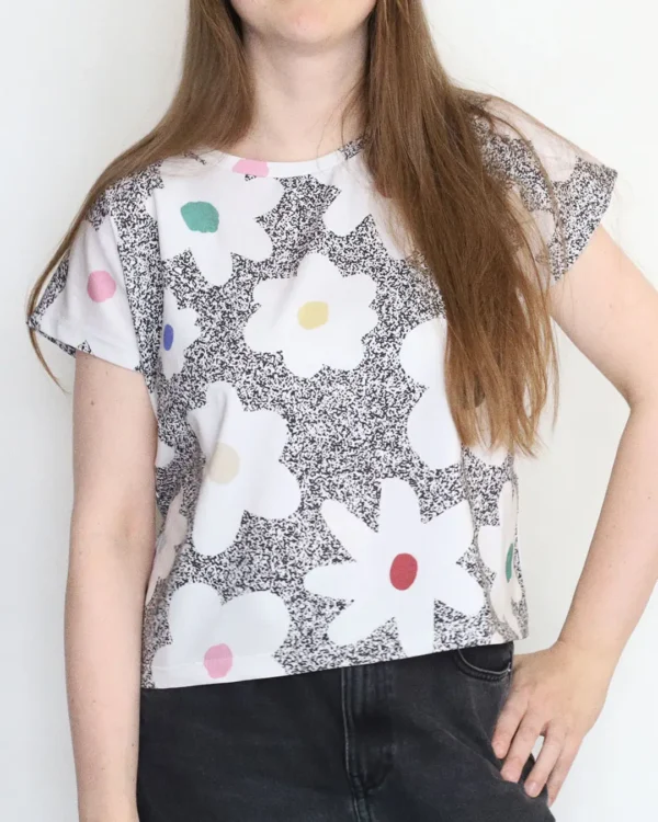 Flower noise woman t-shirt