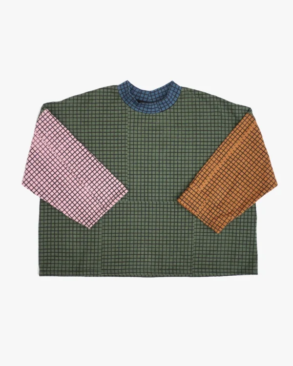 Grid loose t-shirt