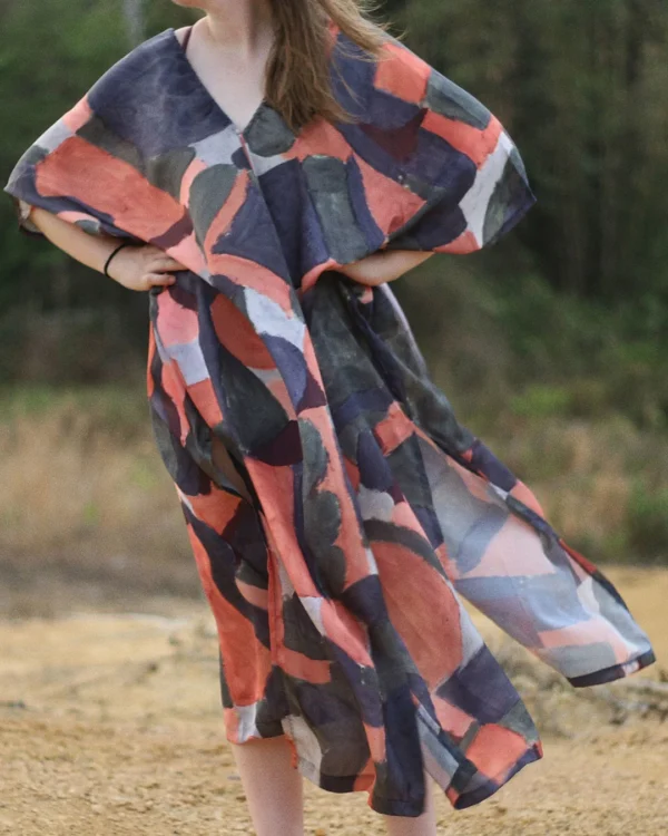 Painting kimono dress
