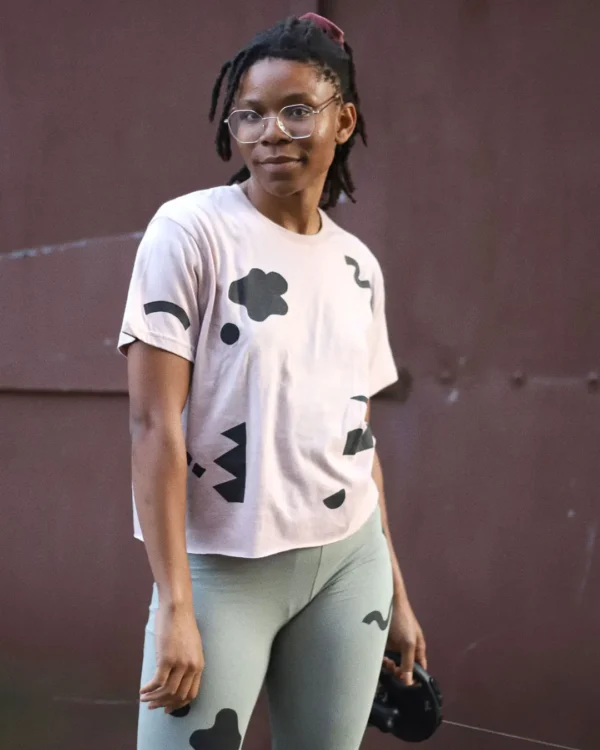 Shapes pink short t-shirt