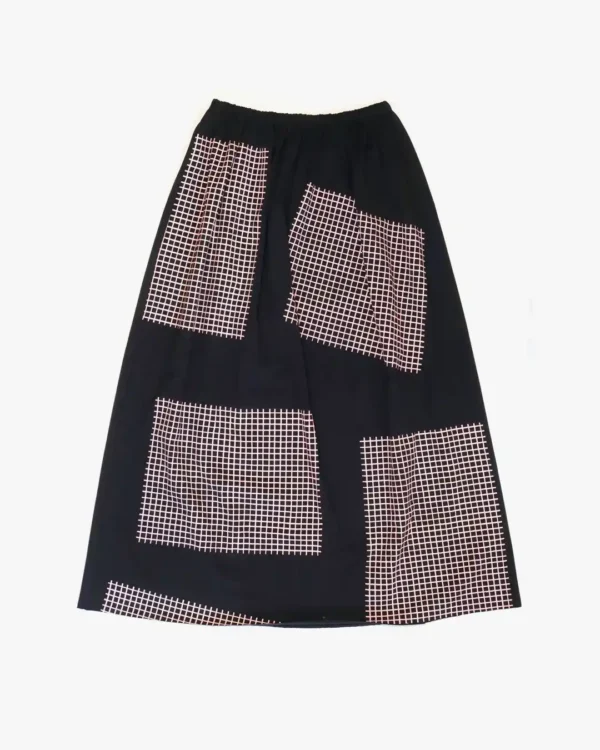 Pink grid skirt
