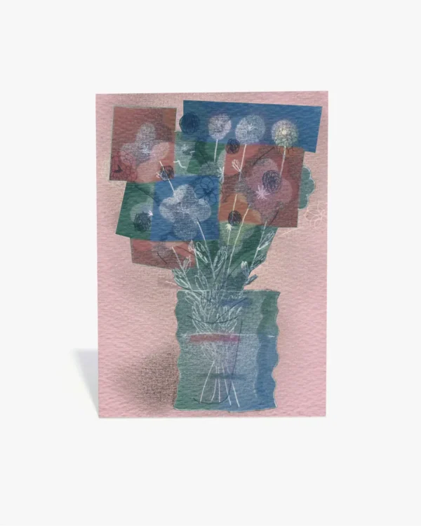 Postcard Pink Flowers