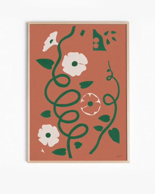 Black eye vine print
