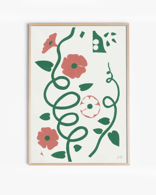 Black eye vine print