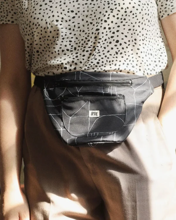 Black waist bag