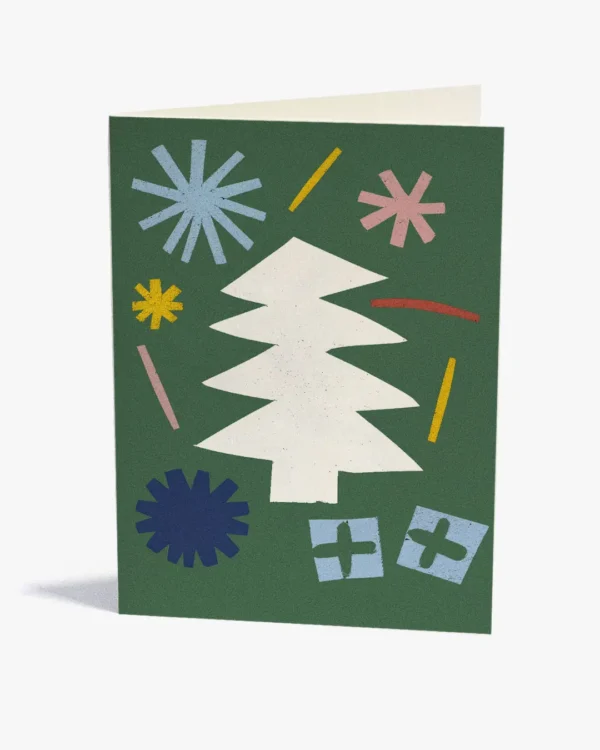 Wish card Christmas Tree Green