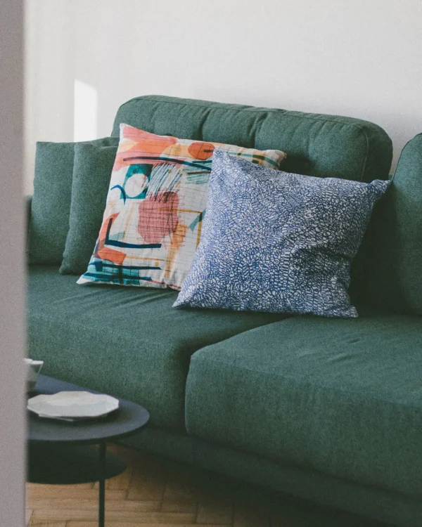 Collage pillow case