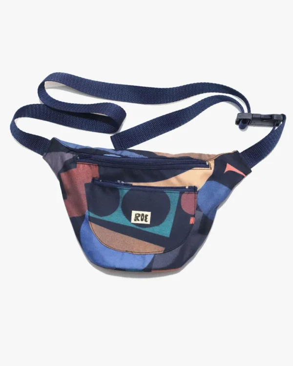 Night blue shapes waist bag