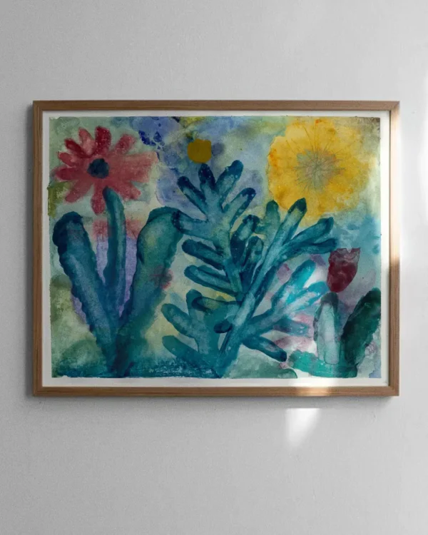 Flower painting print