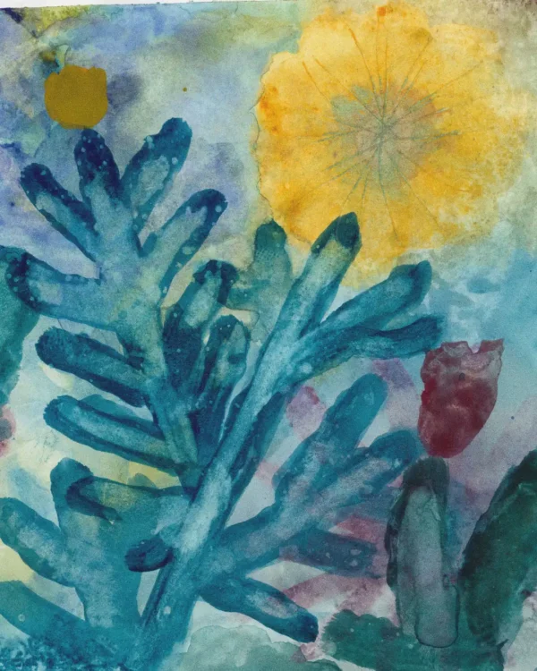 Flower painting print