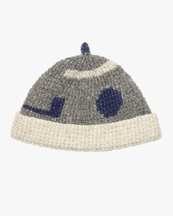 Grey wool beanie