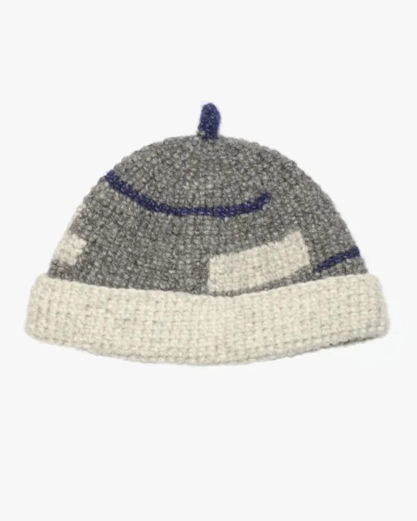 Grey wool beanie