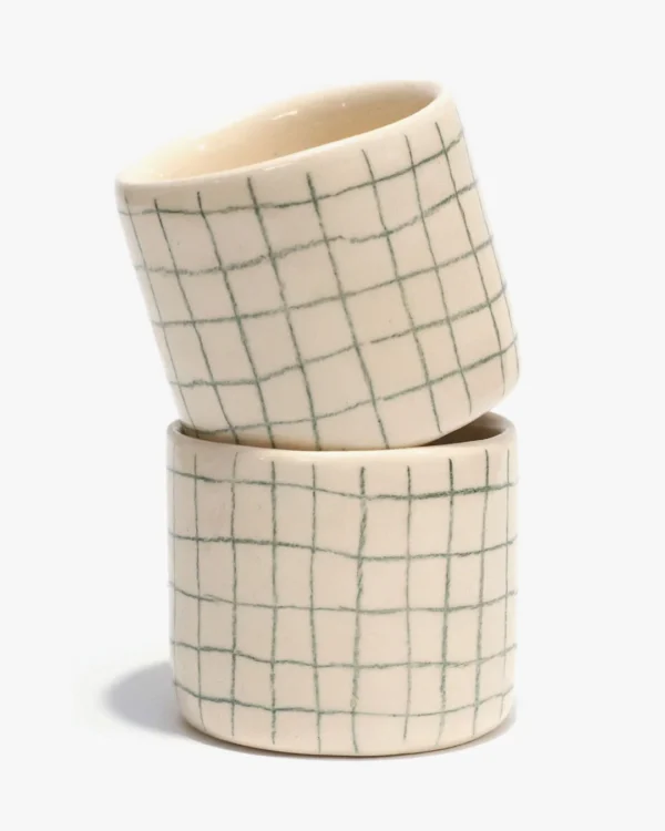 Green grid cup