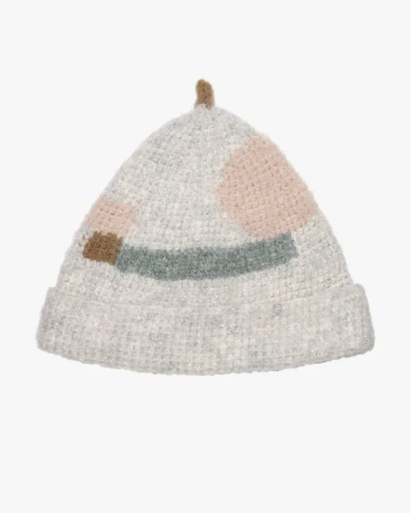 Light grey mohair beanie