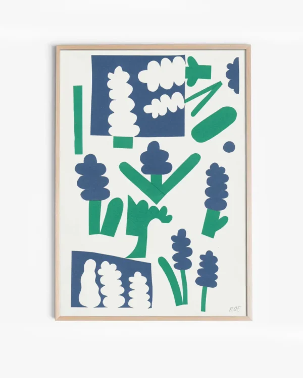 Grape hyacinth print