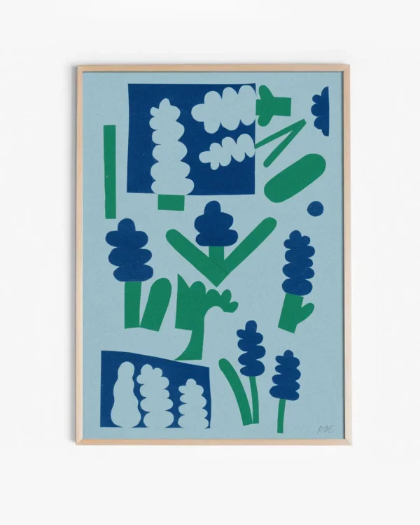 Grape hyacinth print