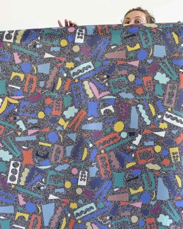 Noise cuts fabric