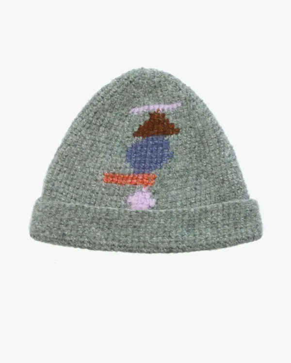 Sage alpaca beanie