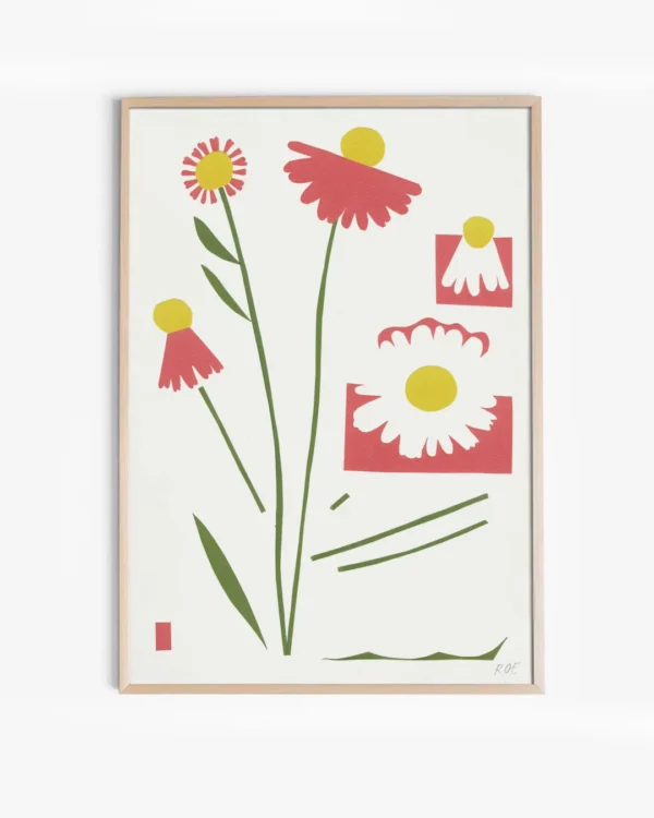 Coneflower print
