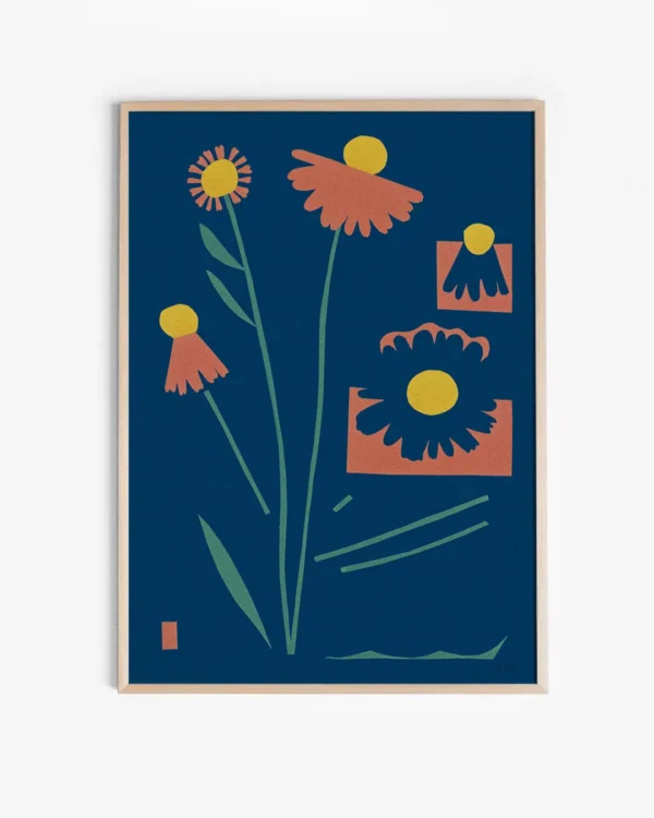 Coneflower print