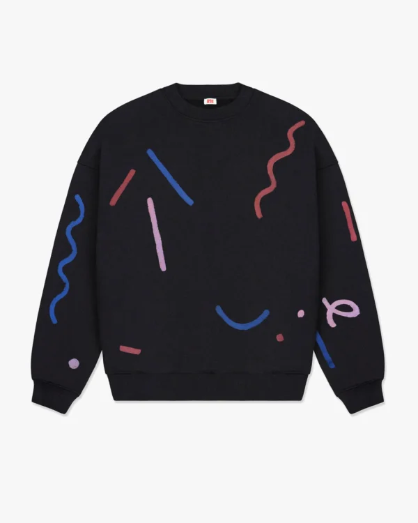 Black unisex sweatshirt