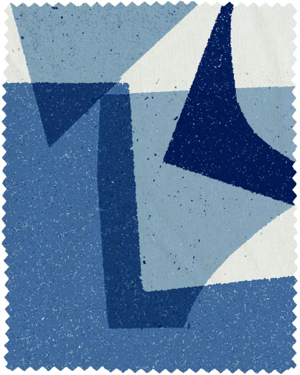 Blue composition fabric