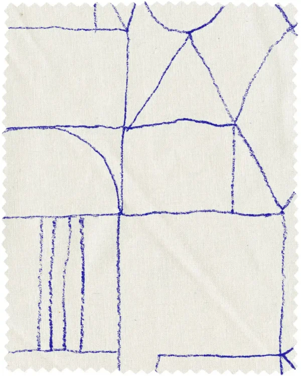 Blue lines fabric