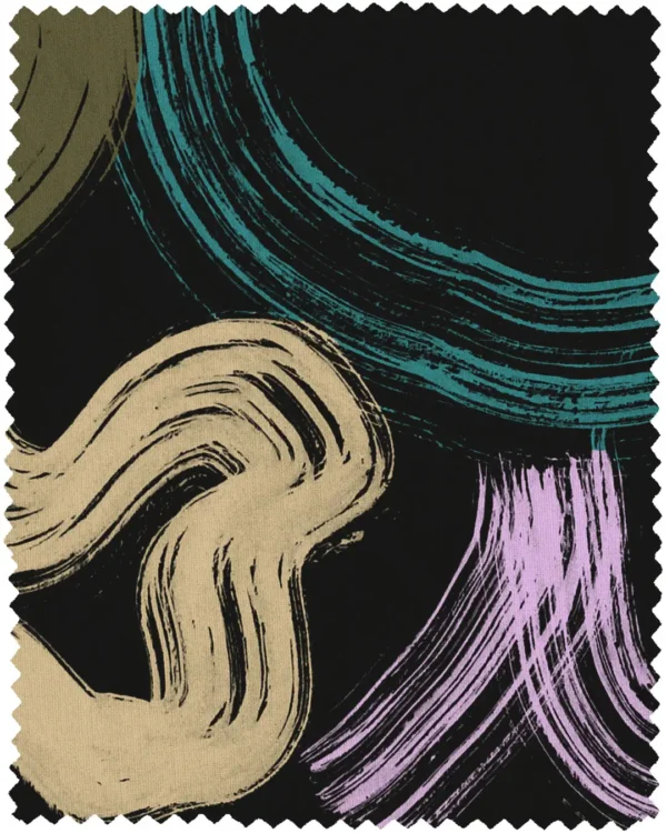 Color brush strokes fabric
