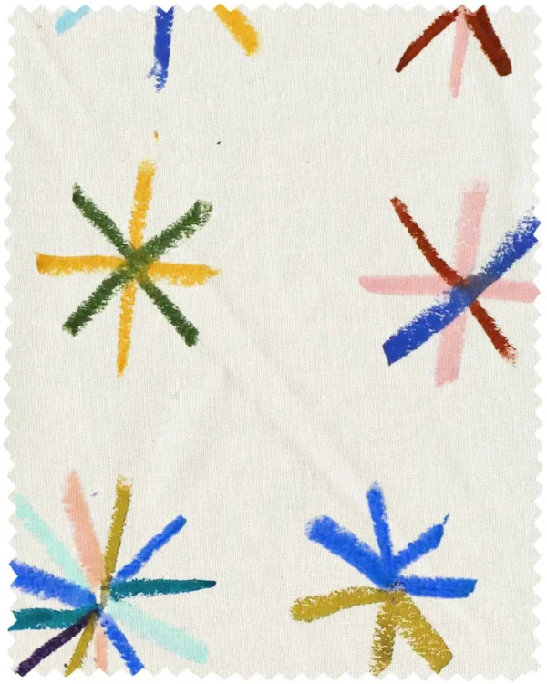 Chalk stars fabric