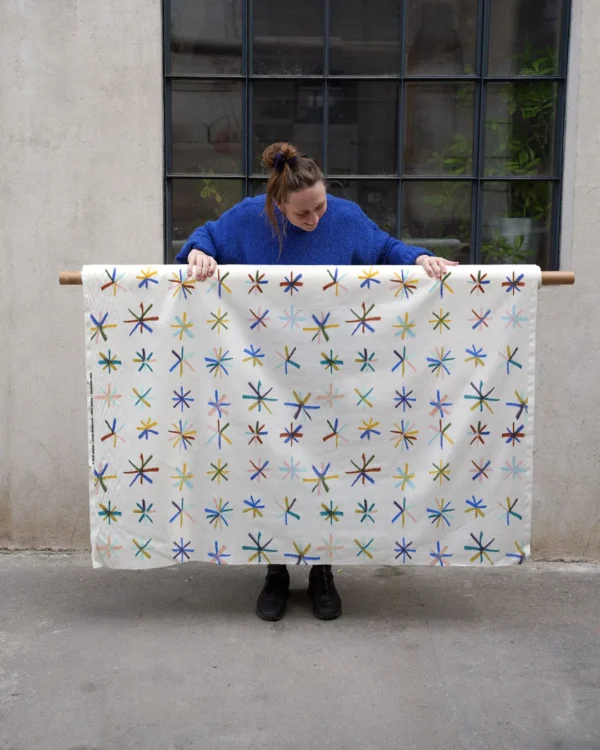Chalk stars fabric