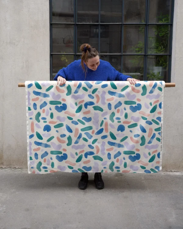 Color small strokes fabric