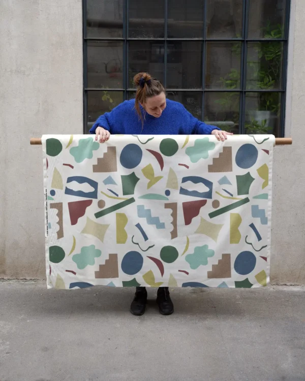 Color cut outs fabric