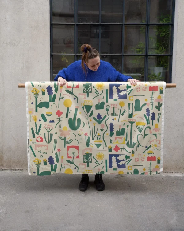 Cut outs flowers fabric